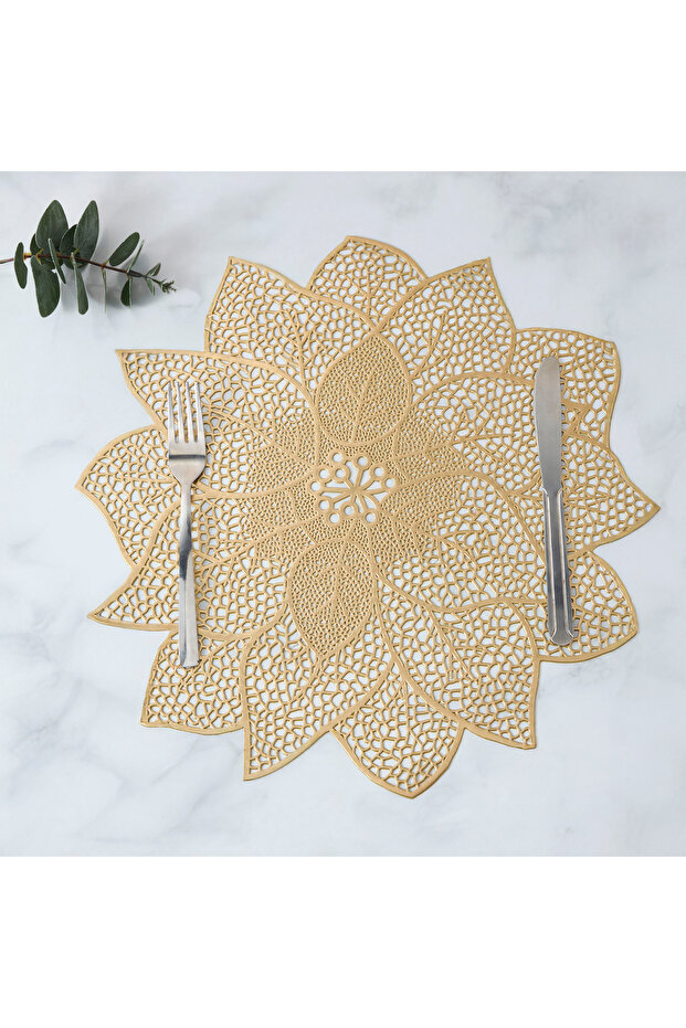 Hibiscus Floral Shaped Placemat - Set of 4