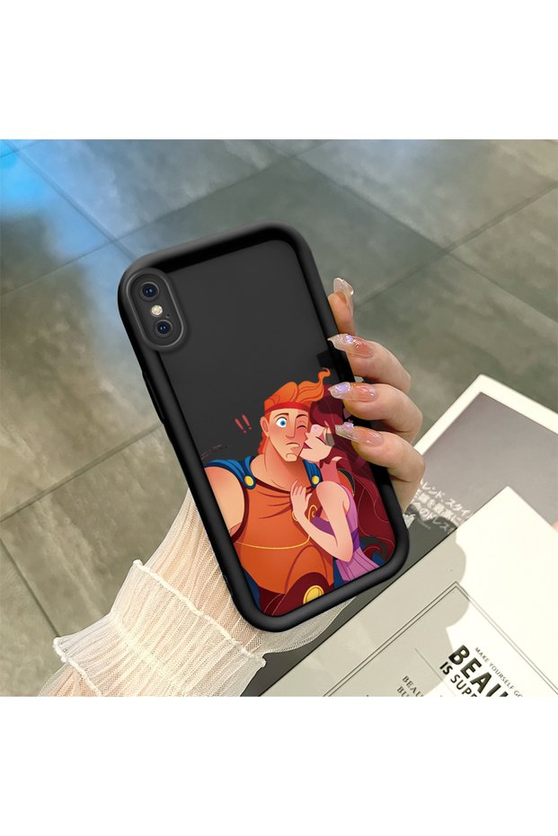 iPhone X/Xs Compatible Black Silicone Case with Shockproof Camera Protection