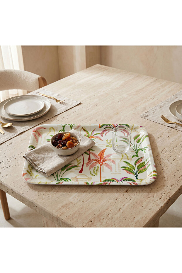 Palm Print Serving Tray