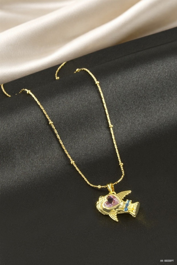 Concepta Star Zircon Stone Luxury Steel (132944) Necklace Yellow