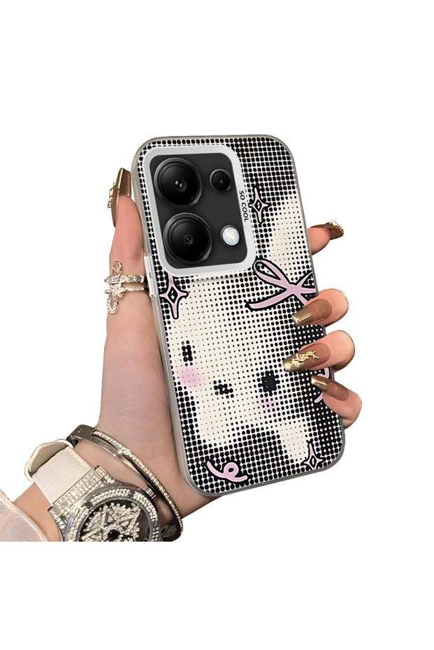 Xiaomi Poco M6 Pro 4g Compatible Hard Acrylic Back Silicone Edge Lens Protection Case