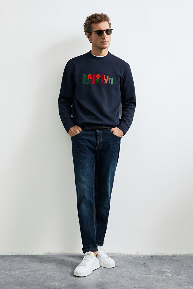 Fınn Men's Sweatshirt Navy Blue
