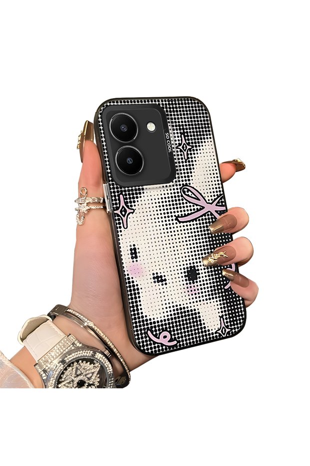 Vivo Y36 4G/5G Compatible Hard Acrylic Back Silicone Edge Lens Protection Case