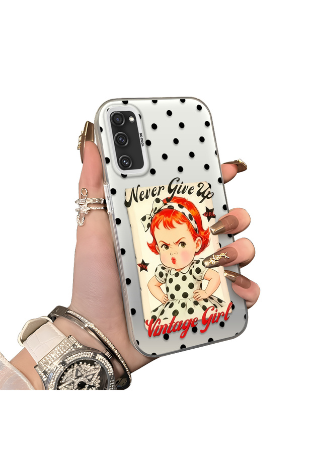 Samsung Galaxy S20 Fe 4G/5G Compatible Hard Acrylic Back Silicone Edge Lens Protection Case