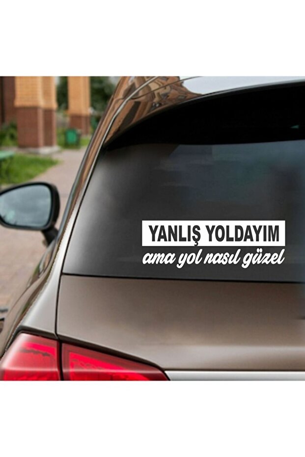 2-Pack I'M on the Wrong Path but How Beautiful the Road Is Car, Auto, Motorcycle, Helmet, Laptop, Glass Sticker 15X5 cm