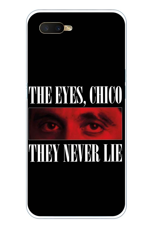 Oppo A5S / Ax7 / A12 Compatible the Eyes Chico Patterned Transparent Phone Case