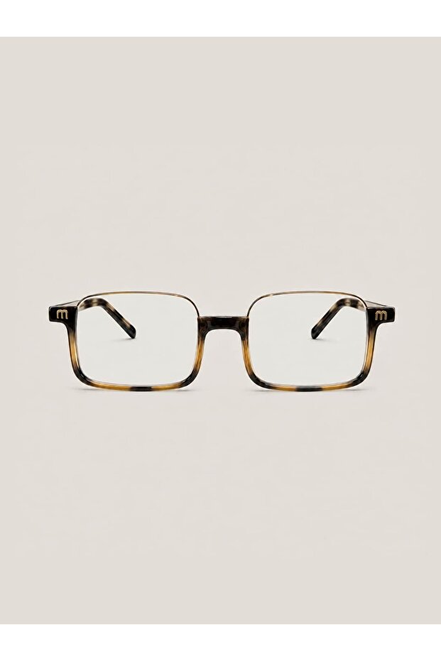 Unisex Rectangular Screen Glasses Leopard Pattern Frame Toti C4