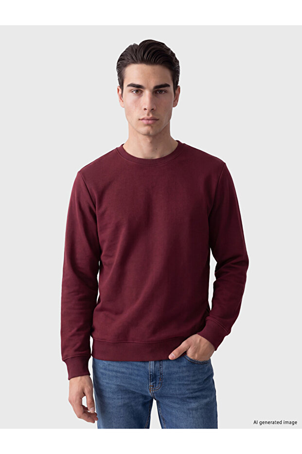 Rmz Gi̇yi̇m Farkiyla Zero Roba Collar Men's Thick Sweatshirt