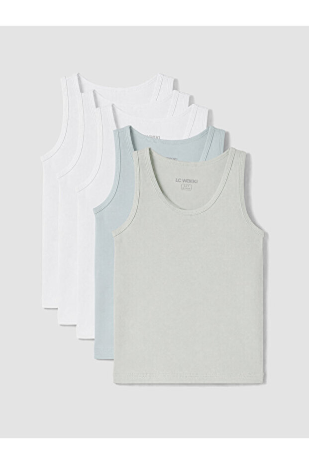 Esvab • Modern & Distinctive Zero Roba Collar Boys' Undershirt 5-Pack