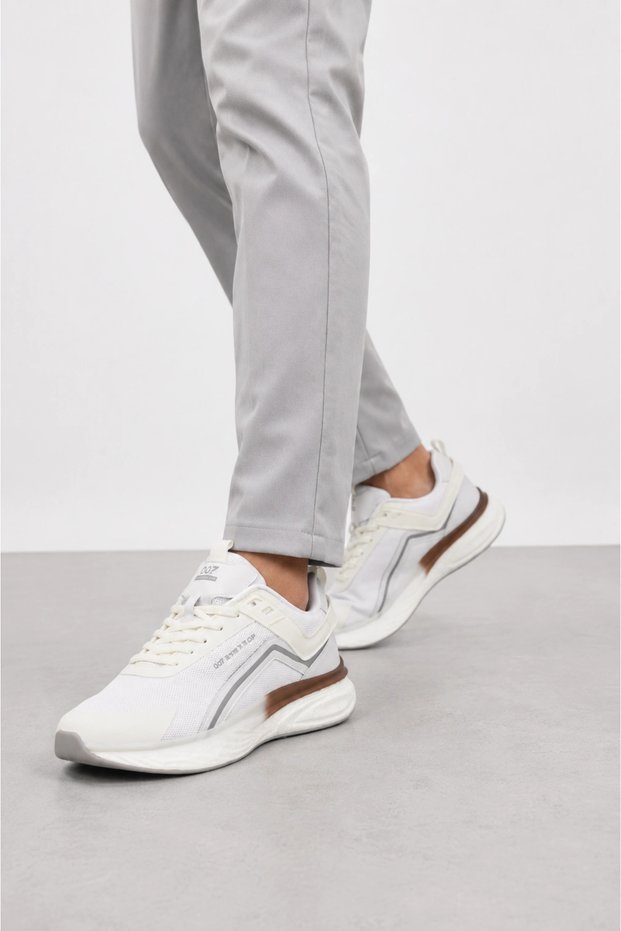 Vanguard Men's Casual Sports Shoes – Lightweight and Comfortable Sneaker - White
