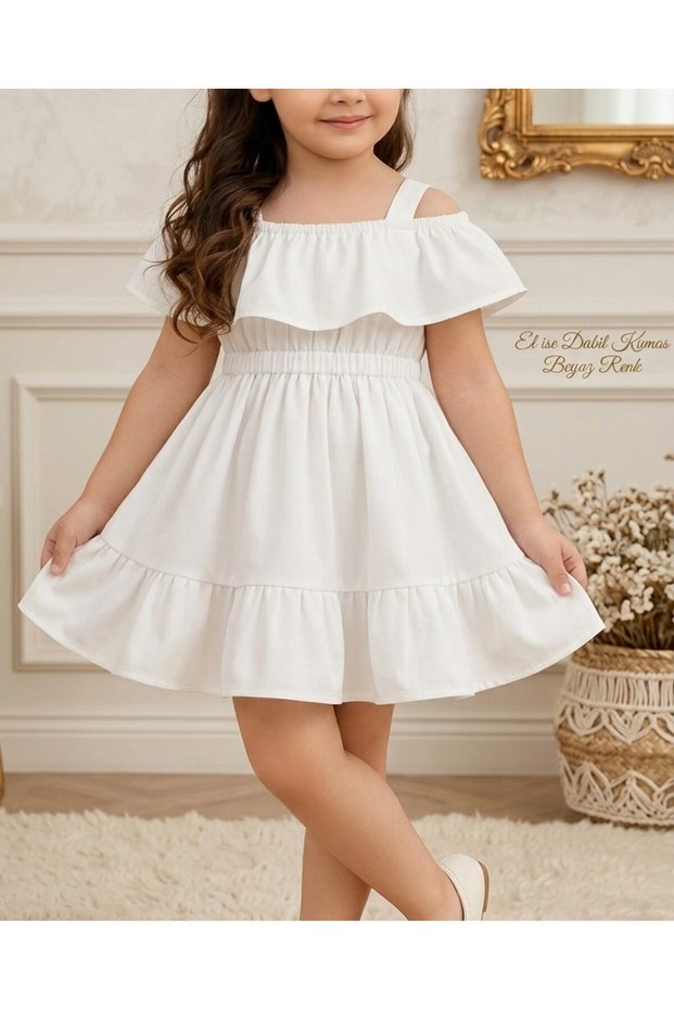 Girl's Woven Summer Stylish Dress