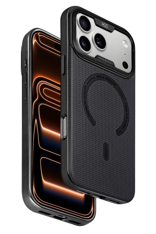 iPhone 17 Pro Max Hbc-461 Olivine Magneticsave Cover Compatible with Apple - Black