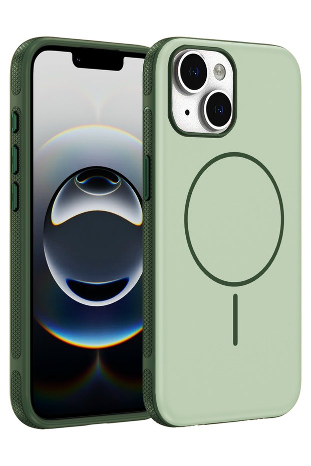 iPhone 15 Neksa Magneticsave Cover Compatible with Apple - Green
