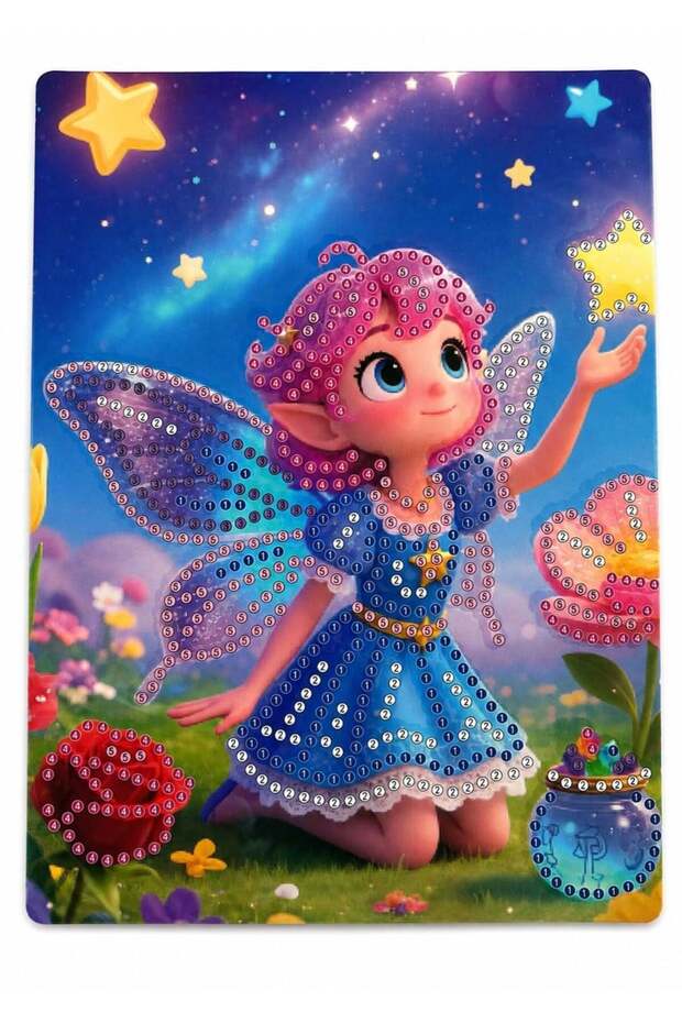 5D Diamond Stone Embroidery Kit Painting 15X20 cm Fairy Girl - Diamond Painting