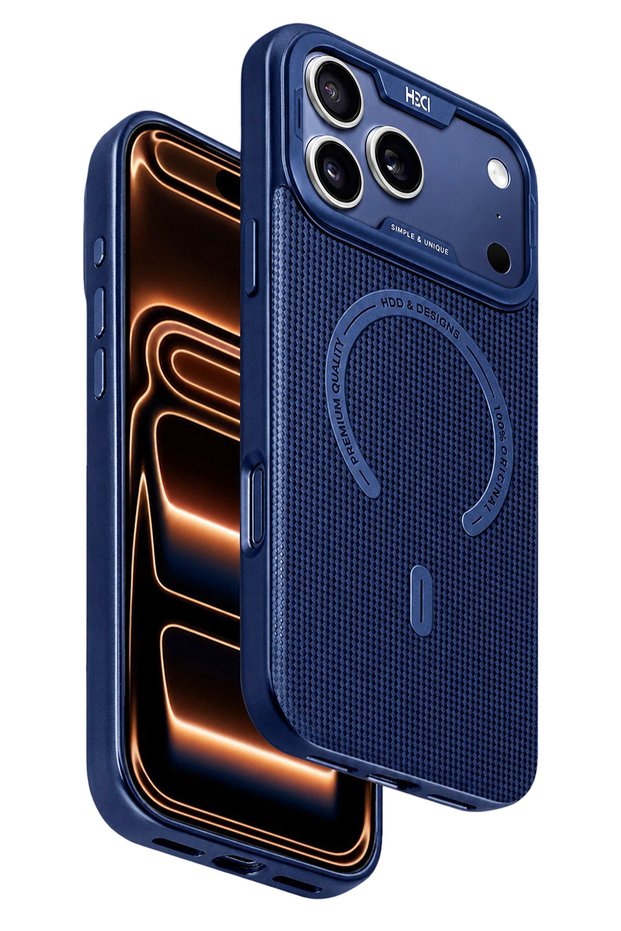 iPhone 17 Pro Hbc-461 Olivine Magneticsave Cover Compatible with Apple - Blue