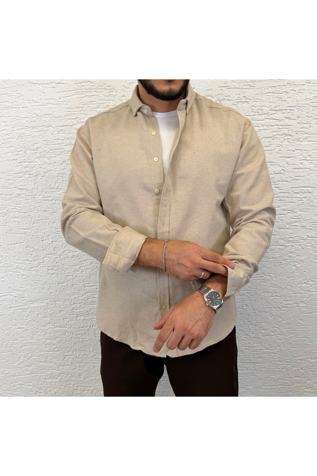 Men's Long Sleeve Regular Fit Seasonal Shirt