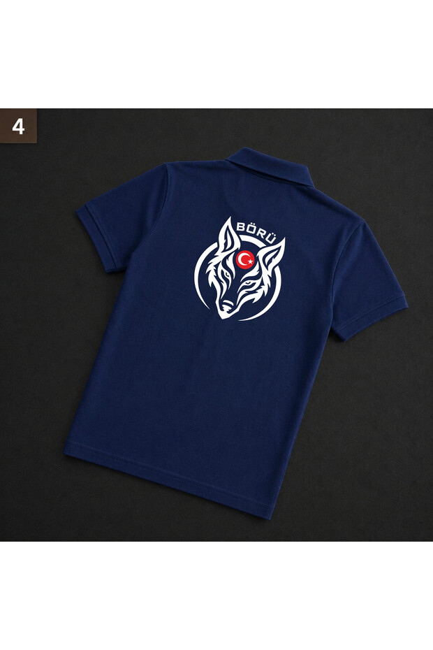 Tube Printed Polo Collar 100% Cotton T-Shirt