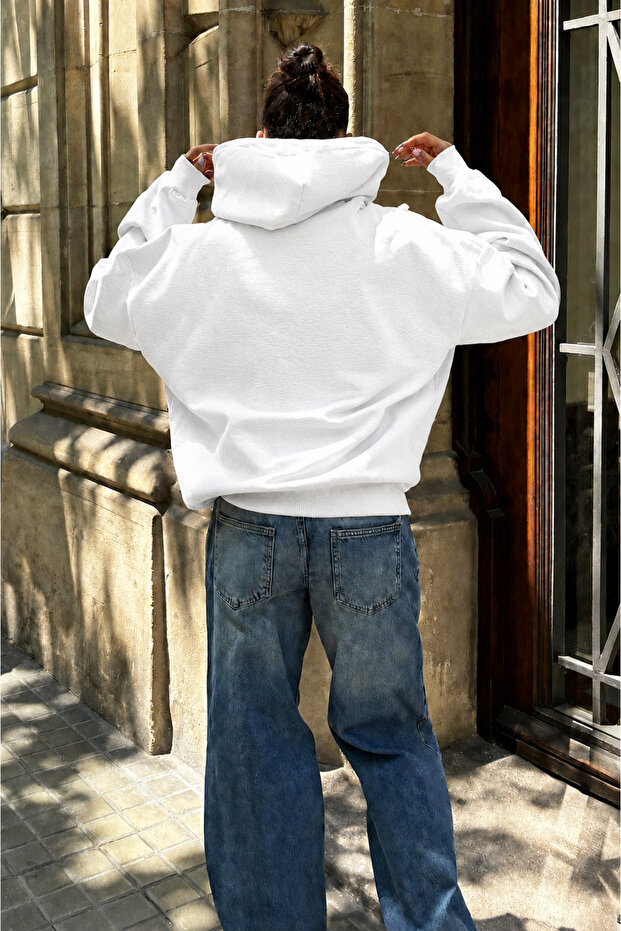 Solid Color Cotton Women's Sweatshirt