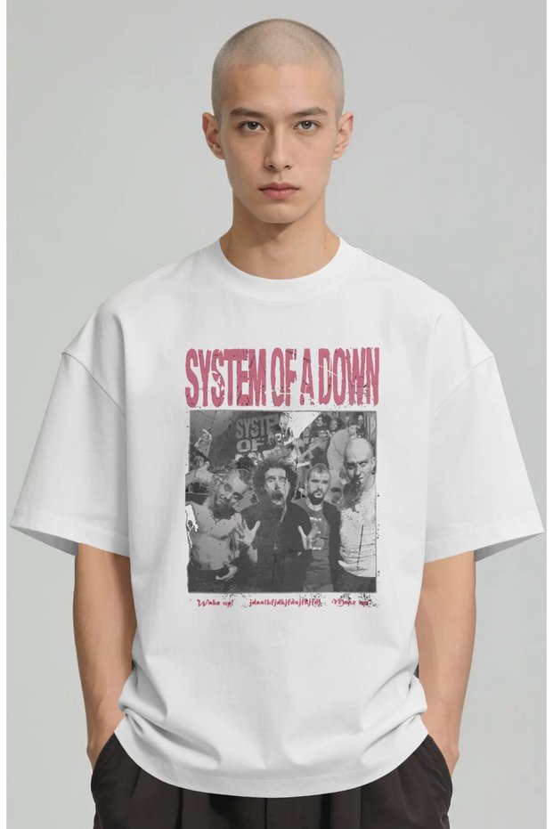 System of a down Rock Metal Music Band Printed Unisex Oversize Premium T-Shirt