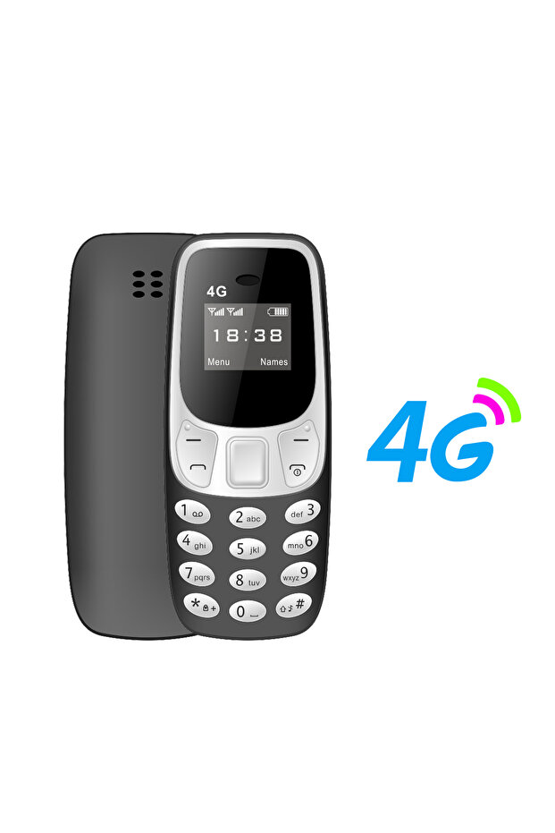 black SERVO BM10 Super Mini Mobile Phone 4G LTE Dual SIM Standby Speed Dial Call Recording Blacklist