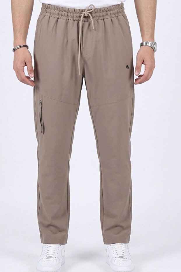 Parachute Fabric Men's Taktical Adjustable Waist Thin Fabric Pants