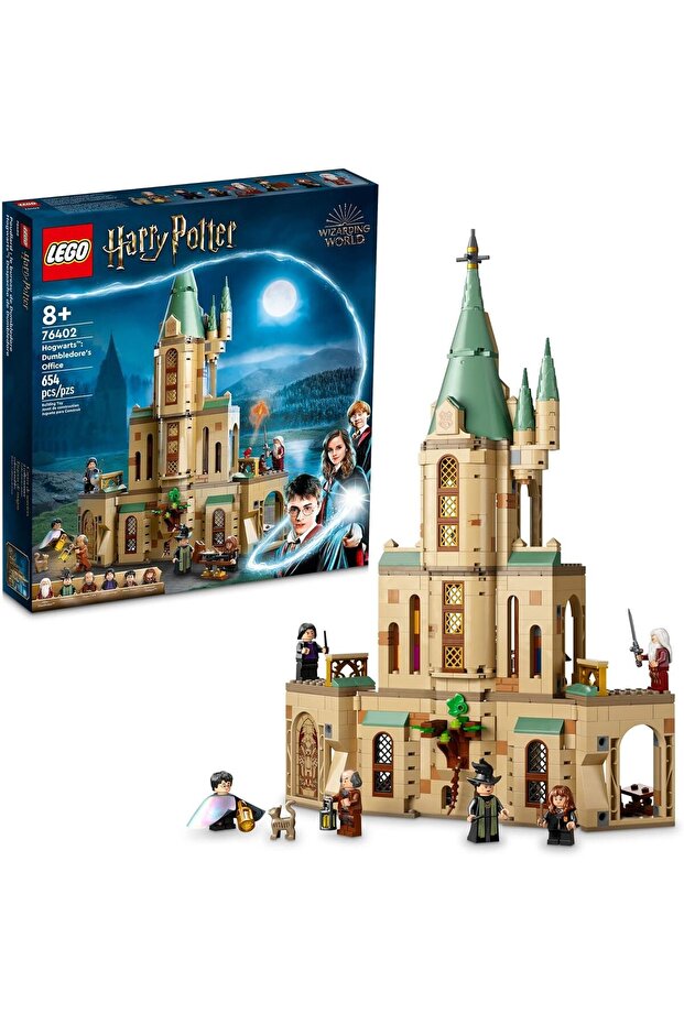 Harry Potter Hogwarts: Dumbledore's Office 76402 Building Toy Set for Kids, Girls, and Boys Ages 8 and Up; Includes Hermione, Dumbledore, Snape, Filch, and Madam Pince (654 Pieces)