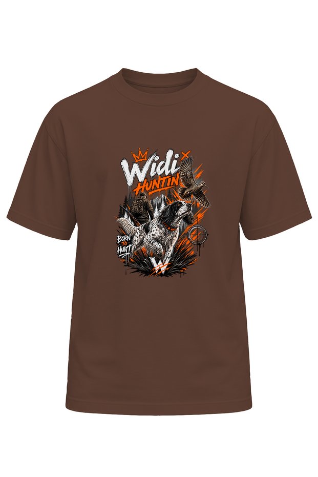 Hunting Unisex Hunting Dog and Hound Printed T-Shirt – Hunter Outdoor Nature Themed T-Shirt