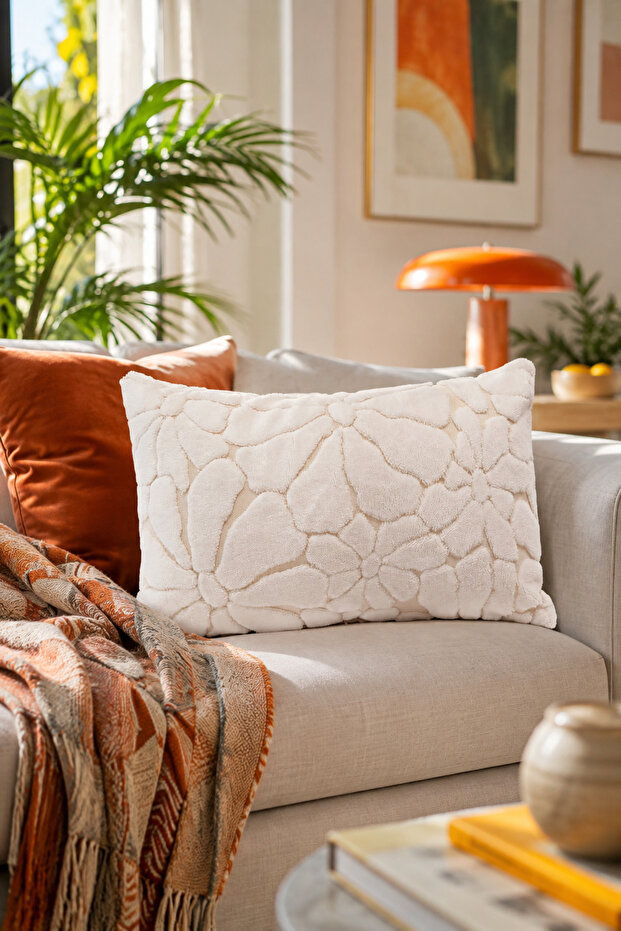 Rectangular Puffy Cushion Cover - 50*30 cm