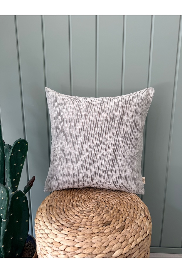 Ecru Bronze Glitter Throw Pillow Cover Pattern 1