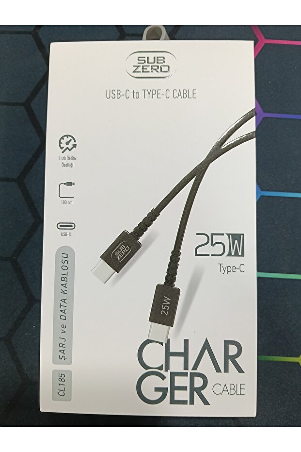 USB-C to TYPE-C Cable Şarj ve Data Kablosu