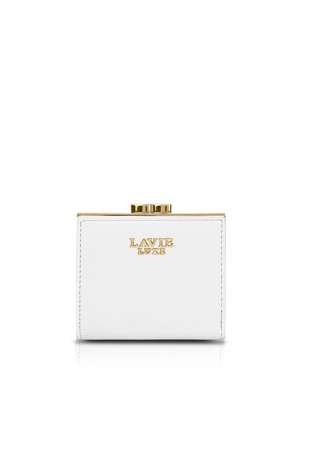 Women's Frame25 Small Bifold Wallet (White)