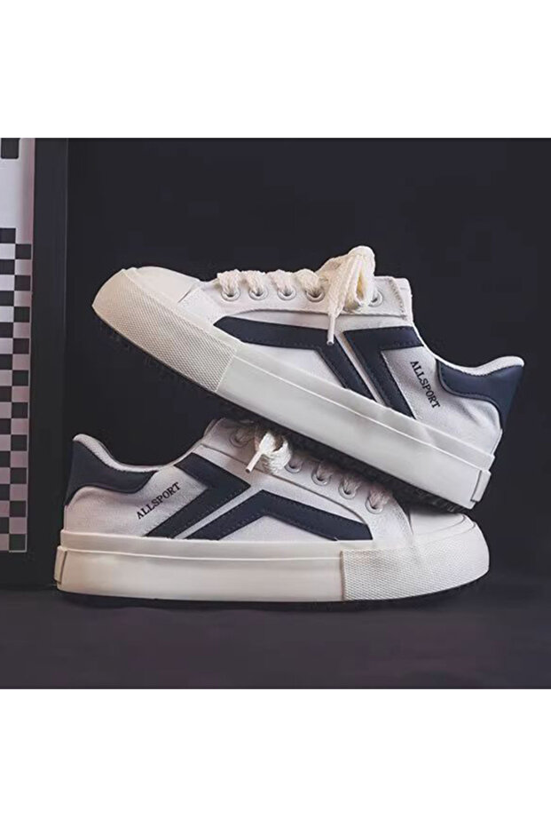 Women's Blue Canvas Sneakers
