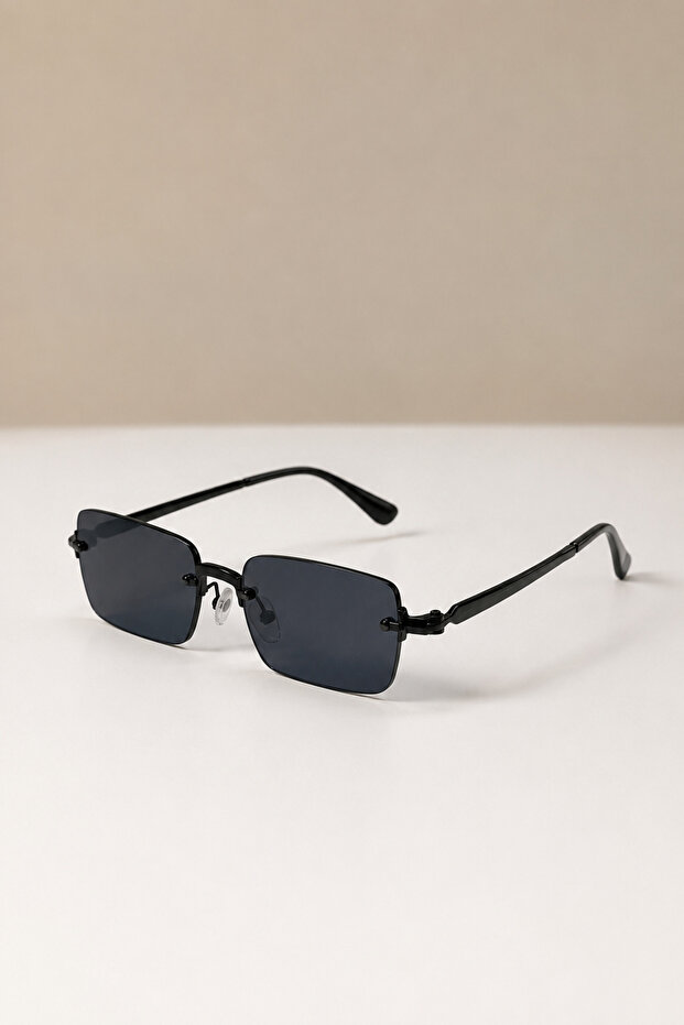 Asaf Ii Charcoal Black Premium Uv400 Sunglasses | Case and Cleaning Cloth Gift Set