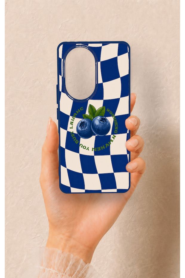 Honor 200 Pro 5g Compatible Blueberry Patterned Silicone Case