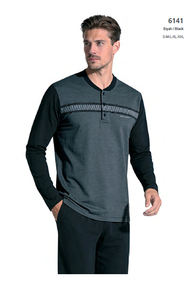 Men's Cotton Jacquard Pajama Set