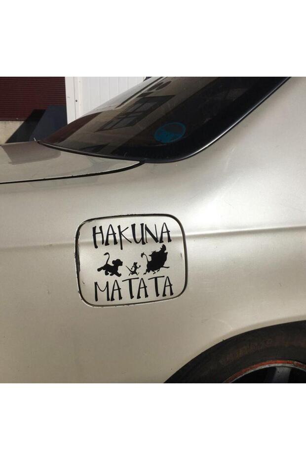 Hakuna Matata Vehicle, Car, Auto, Motorcycle, Helmet, Laptop, Glass Sticker 14X13,5 cm
