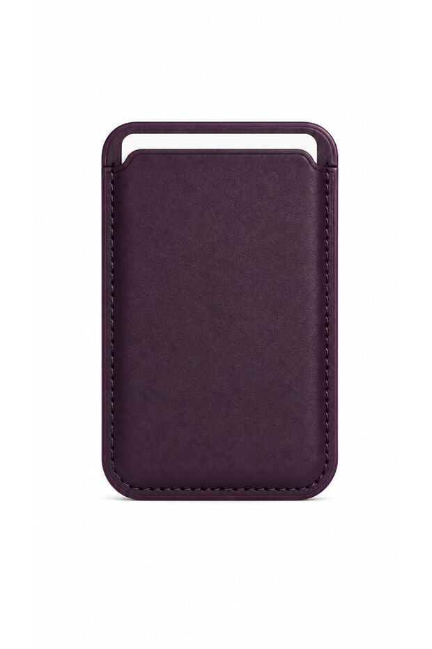 Micro Woven Wallet Leather Card Holder with Magsafe for iPhone