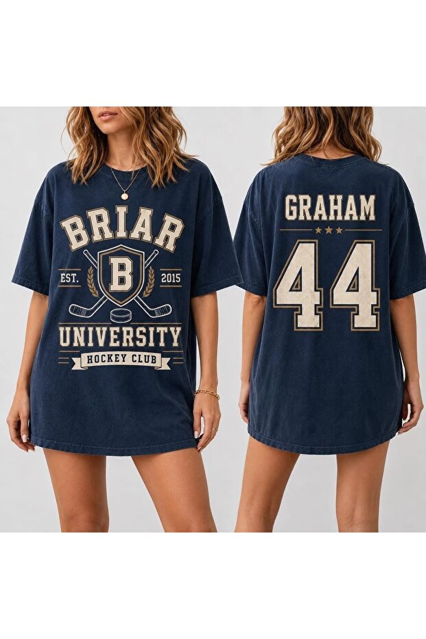 Garret Graham Off Campus Printed Cotton Oversize T-Shirt
