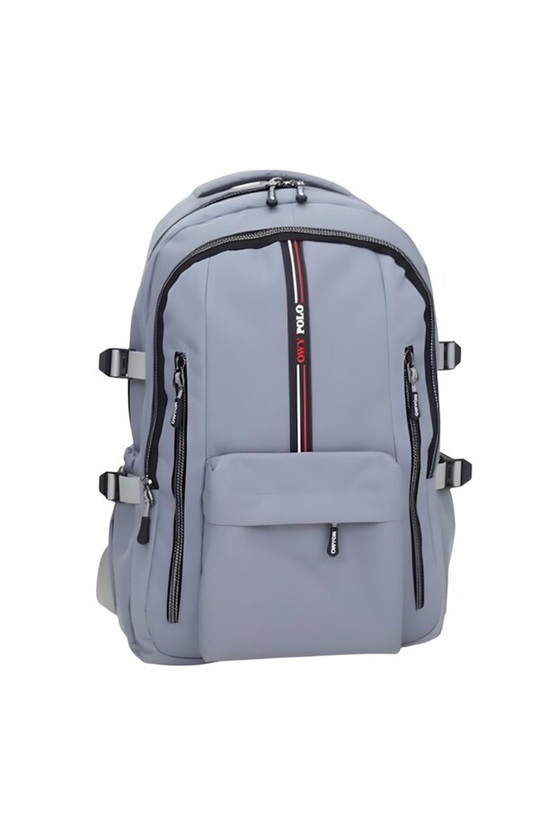 Unisex multi-compartment school backpack - middle school, high school, travel and outdoor