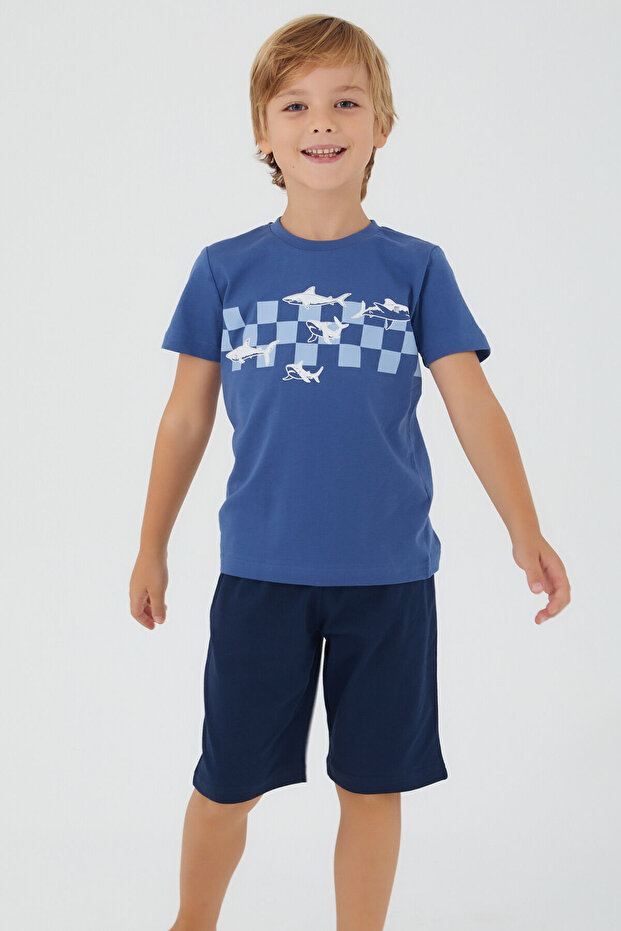 3090 the Blue Whale Boy's Bermuda Set