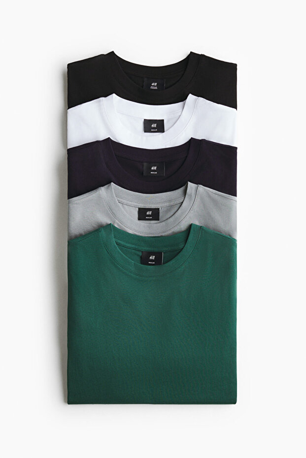 5'li Regular Fit Tişört