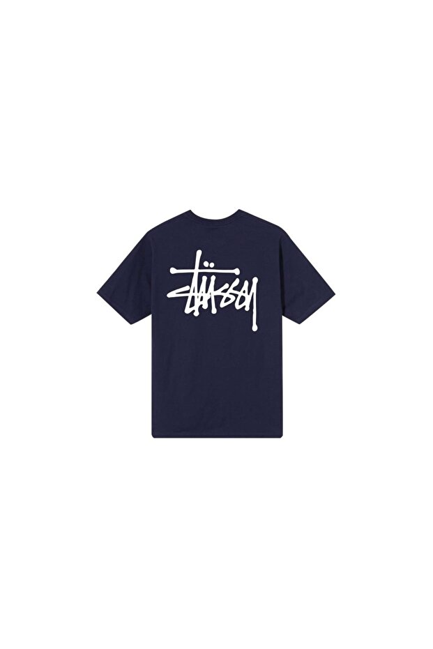 BASIC STÜSSY TEE NAVY