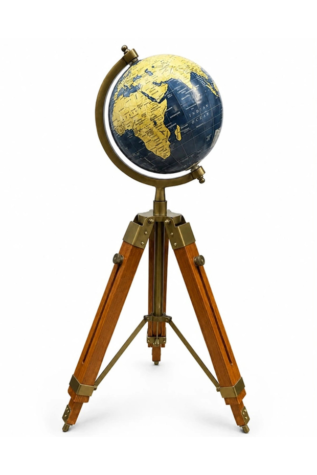 Decorative World Globe with Wooden Tripod Stand Sl1666-B