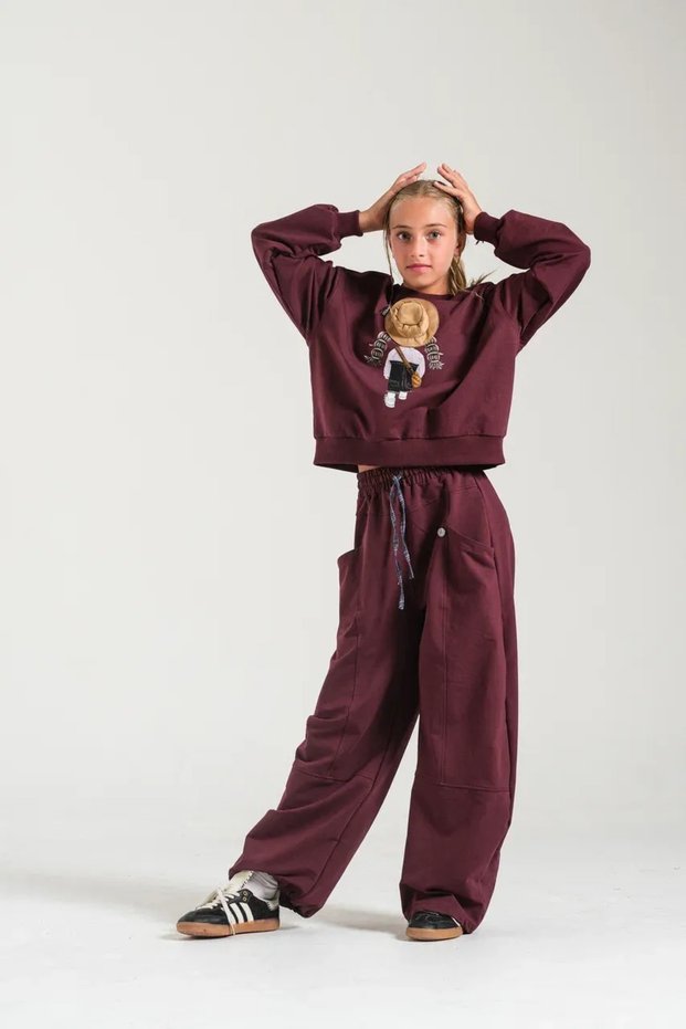 Girl's 8855 Plaid Corded 2-Thread Pants