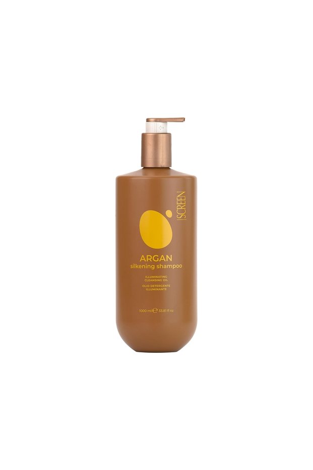 Argan Oil Silky Shine Shampoo for Dull and Lifeless Hair 1000 ml - Argan Silkening Nourishing Shampoo
