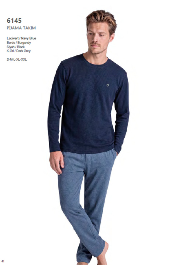 Men's Cotton Combed Pajama Set