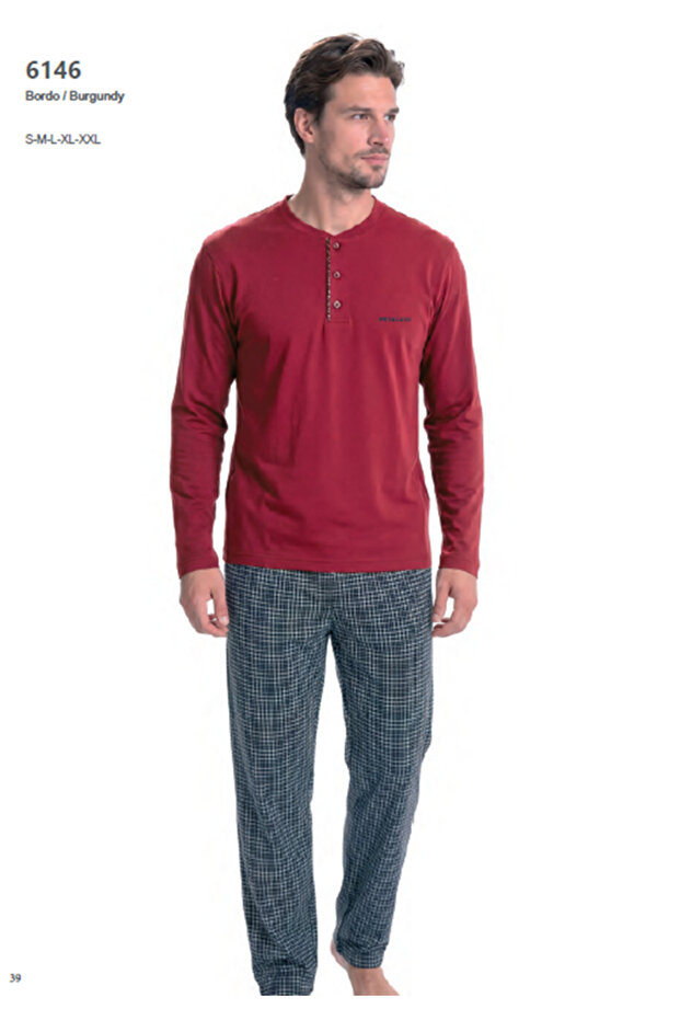 Men's Cotton Combed Pajama Set