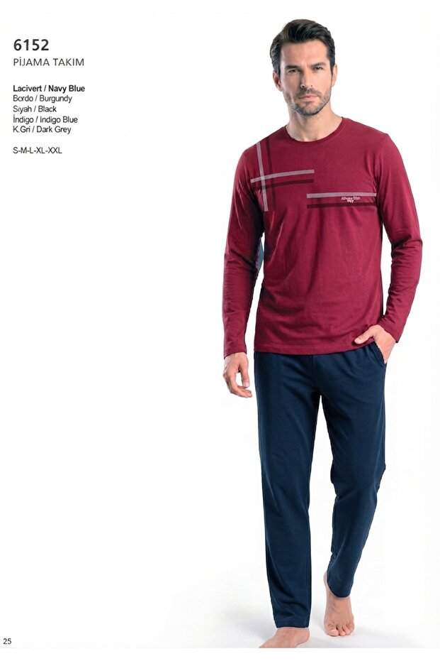 Men's Cotton Combed Pajama Set