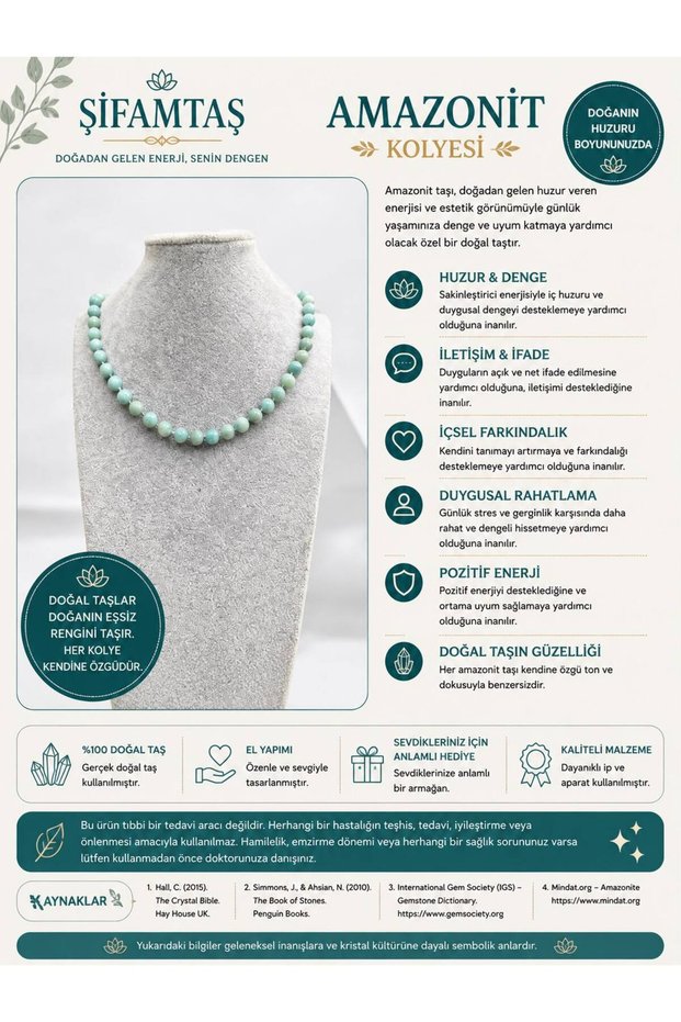 Amazonite Natural Stone Necklace