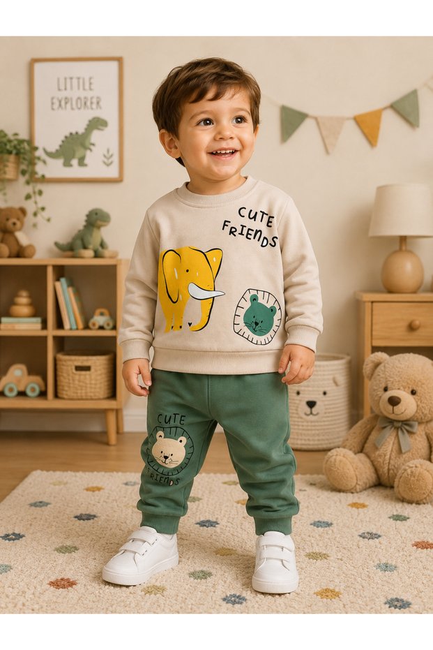 Filli Printed Seasonal Boys' 2-Piece Set 1-4 Years Old
